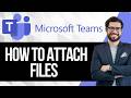 How to Attach Files to a Microsoft Teams meeting