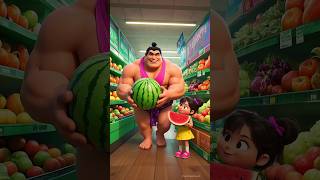 ❤️ Cat Sound 😻 Sumo Buys Watermelon 🍉 #cat #gato #shorts #watermelon