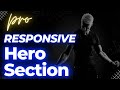How to make responsive Hero section || HTML CSS