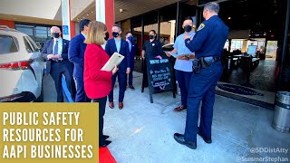 DA and Local Leaders Share Public Safety Resources for AAPI Businesses