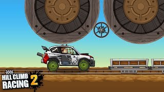 Hill Climb Racing 2 - Mines 16803m Rally Car My New Record GamePlay