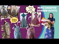 MOM Daughter TWINNING Outfits from Old Saree Reuse | Designer Dresses for Mother Daughter From Saree