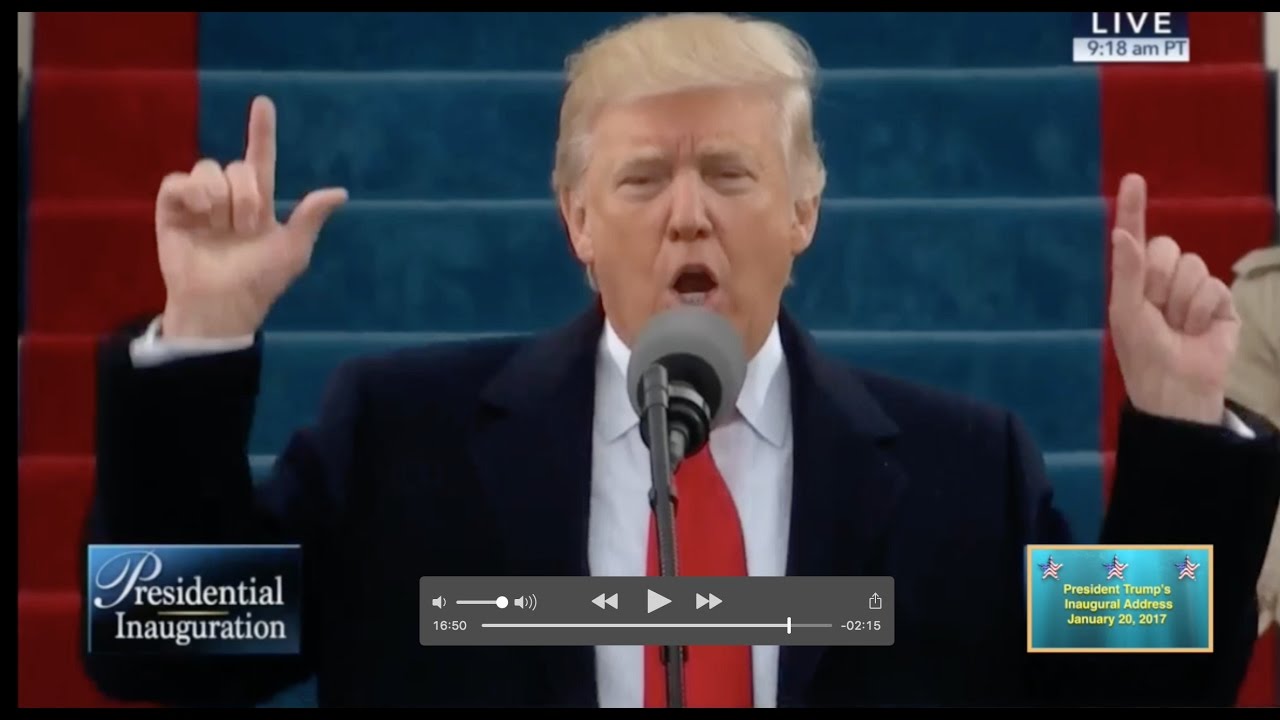 Donald Trump's Inaugural Speech (FULL VIDEO) HD 1- 20 -17 Inauguration ...