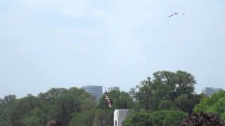 Taps and Missing Man Formation for WWII VE Day Fly over in DC