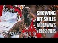 Michael Jordan Highlights vs Hawks (1998.03.27) - 34pts, Showing Off Skills!