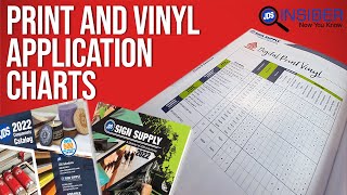 How to Use Print and Cut Vinyl Application Charts in JDS Catalogs
