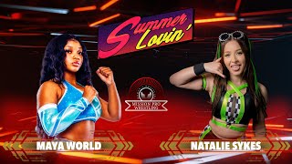 MATCH EXCLUSIVE:  Maya World v Natalie Sykes