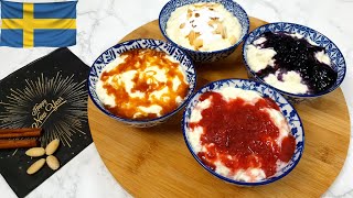 Risgrynsgröt الرز باللبن الإسكندينافي scandinavian rice porridge