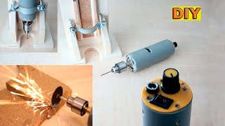 DIY: Powerfull Mini Dremel Drill with Router Base
