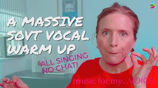 A big SOVT (semi occluded vocal tract) vocal warm up with NO CHAT! | MusicForMy... VOICE