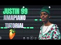 How To Make Amapiano Like Justin99 From Scratch | FL Studio Mobile 