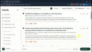Literfy.ai Tutorial: One-Click Academic Search & Literature Review from Real Papers