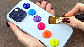 PAINT Your iPhone Case Like a PRO with EASY Acrylic Techniques!