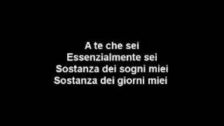 A te - Jovanotti (Lyrics)