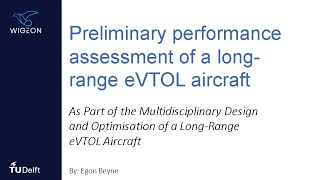 AIAA SciTech 2022 - Preliminary performance assessment of a long-range eVTOL aircraft