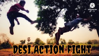 Desi action fight || Fight scene || fighting spoof || #spoofvideo #maddyvikku