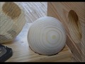 How to make wooden ball with hand Saw  手鋸で木玉つくり