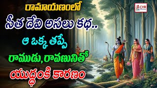 రామాయణంలో సీత దేవి అసలు కథ | Sita Devi Real Story In Ramayana | Ramayan | OM CVR Spiritual