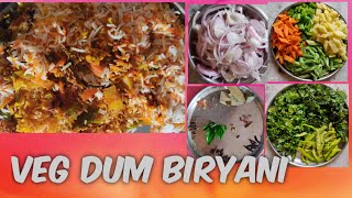 very tasty veg dum biryani restaurant style in easy method.. vihaan food