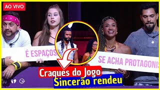 BBB 25; COMENTANDO O SINCERÃO ao vivo; JOGO DA DISCORDIA PEGA FOGO NO SINCERÃO