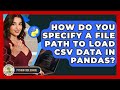 How Do You Specify A File Path To Load CSV Data In Pandas? - Python Code School