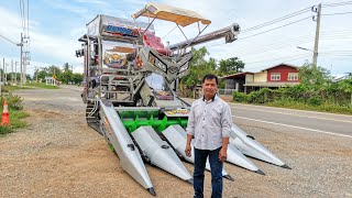 พามาชมหัวเกี่ยวข้าวโพดตัวใหม่ล่าสุดของอู่ลำพวนการช่างใส่กับรถเกี่ยวข้าวไทยเส็งยนต์​ #อู่ลำพวนการช่าง