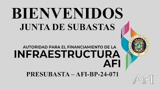 Presubasta - AFI-BP-24-071