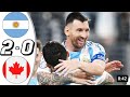 Argentina vs Canada 2-0 All goals & Highlights - 2024 #copaamerica2024 #football #highlights