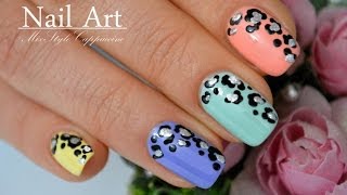 Leopard Nail Art / Дизайн ногтей / Леопардовый принт