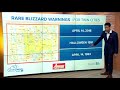 weatherminds rare blizzard warning for twin cities wednesday