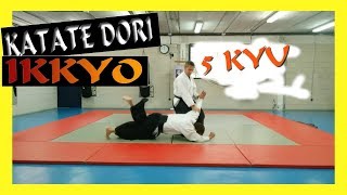 ⛩️ aïkido techniques - TACHI WAZA - KATATE DORI IKKYO - OMOTE - URA 🔥 !!! - 5 kyu - test # 001