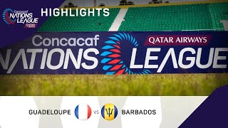 Concacaf Nations League 2022 Highlights | Guadeloupe vs Barbados