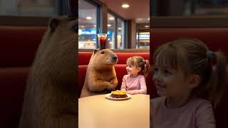 This Capybara is bullying our baby again. I will never give it cake again. Cute pet debut