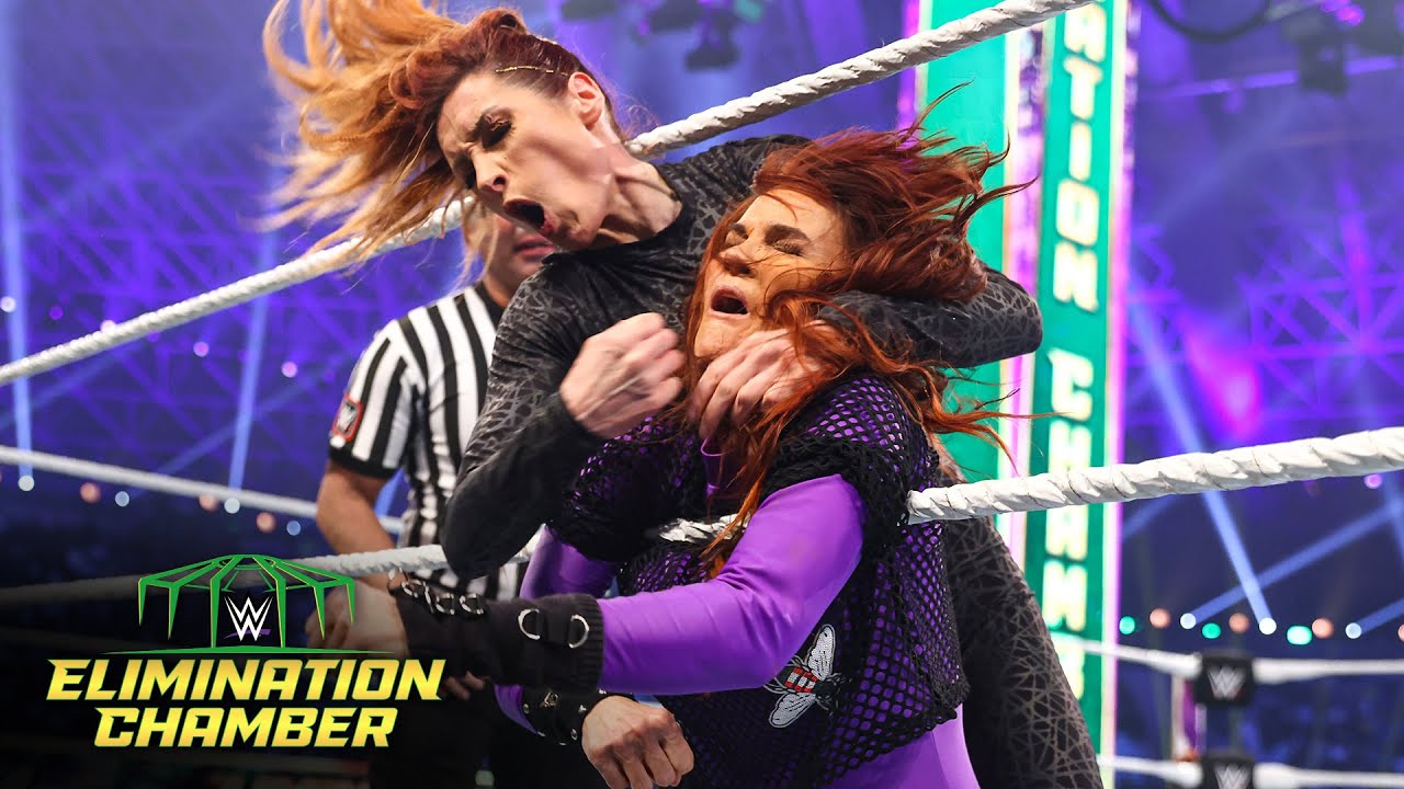 Becky Lynch Kicks Out Of Lita’s Moonsault: WWE Elimination Chamber 2022 ...