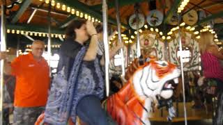 Randy Boyd rides the Kingsport Carousel