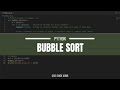 Bubble Sort in Python | ASMR | No-Talking | CS-Guide | #asmrcoding  |#python | #algorithm