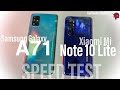 Xiaomi MI note 10 Lite vs Samsung Galaxy A71 | SpeedTest