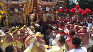 2011 平成23年 恵美酒宮天満神社秋祭り（本宮） 都倉、御幸屋台 練り合わせ