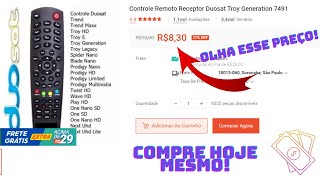 Controle Remoto Receptor Duosat Troy Generation 7491