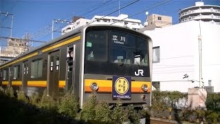 JR南武線205系ナハ39編成（海外譲渡HM付き）各停立川行き 平間駅入線