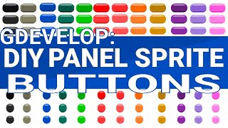 GDevelop Tutorial: How to Use the Panel Sprite Button Object In Your Game