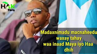 RAYSAL WASAARIHII HORE SOMALIA HASSAN CALI KHAYRE