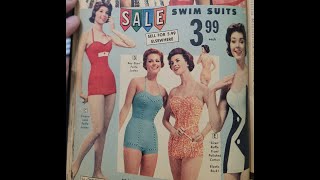 1950s or 60s Beautiful Women's Catalog Swimsuits Dresses Skirts Florida Fashions Summer Vintage