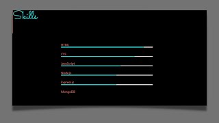 How to Animate Skill Bar On Scroll Using HTML, CSS & JavaScript | CodeXpool