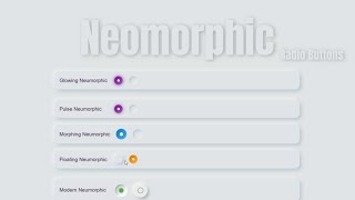 Creative Neumorphic Radio Buttons with Advanced Animations | HTML & CSS UI Design Tutoria