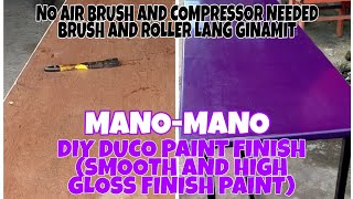 PAANO MAGPINTURA NG AUTOMOTIVE LACQUER PAINT NG MANO MANO? | SMOOTH GLOSS FINISH | DUCO FINISH