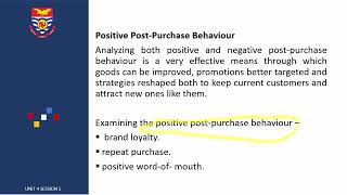 Consumer Behaviour Unit 4 Session 5