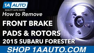 How to Replace Front Brakes 11-18 Subaru Forester