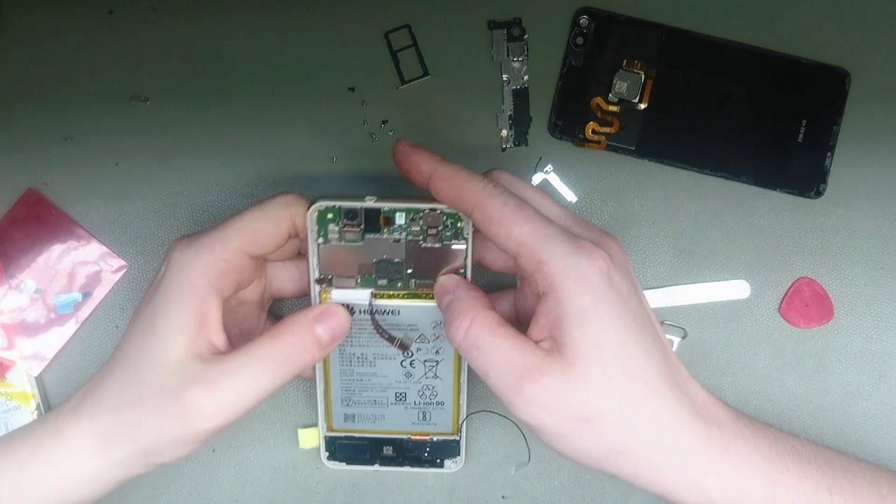 HUAWEI P10 Lite WAS-LX1 Disassembly/replace Display Modul - YouTube