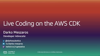 I Want to Read and Write Code - Live Coding on the AWS CDK (Level 400)